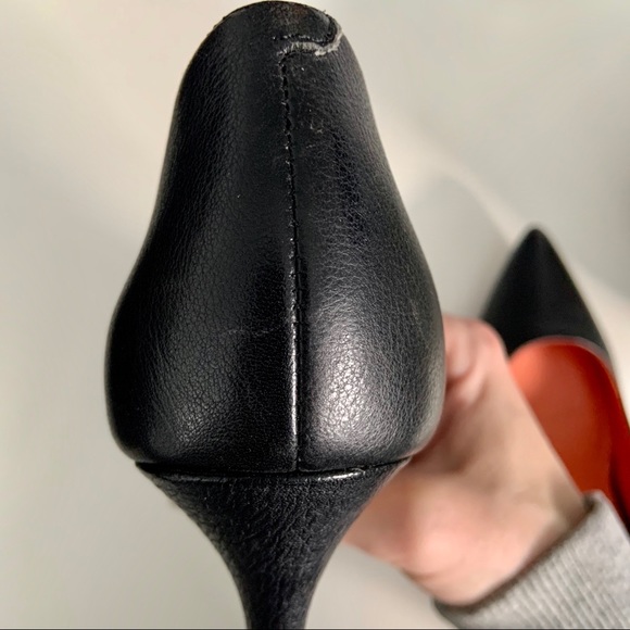 Leather pointed toe heels - Picture 4 of 5